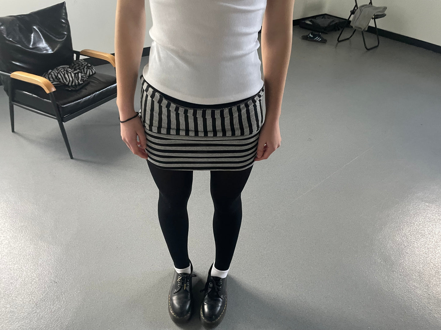 the fold over mini skirt