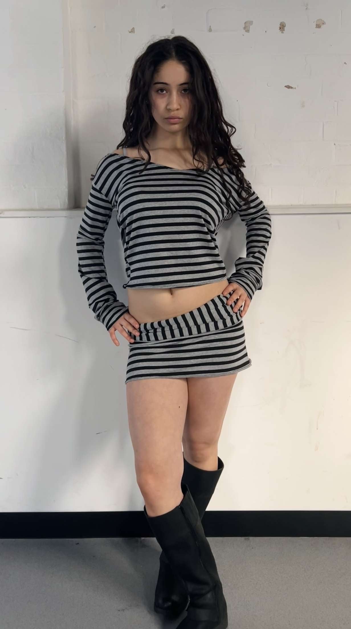 the fold over mini skirt